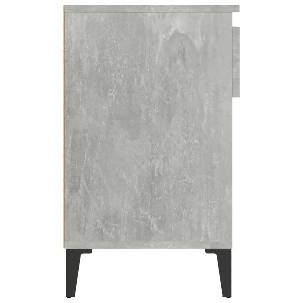 Shoe Cabinet Concrete Grey 102x36x60 cm Engineered Wood 821216