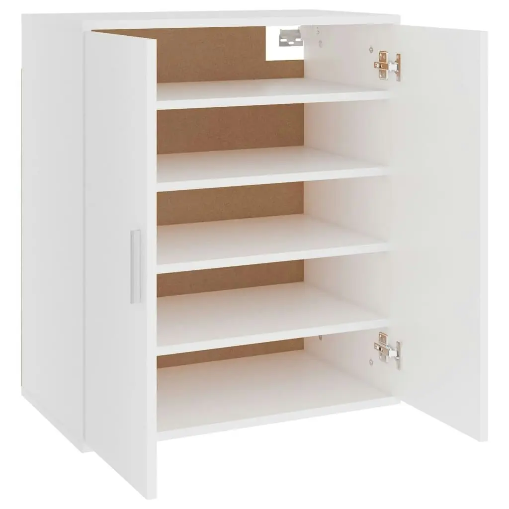 Shoe Cabinet White 60x35x70 cm Engineered Wood 808918