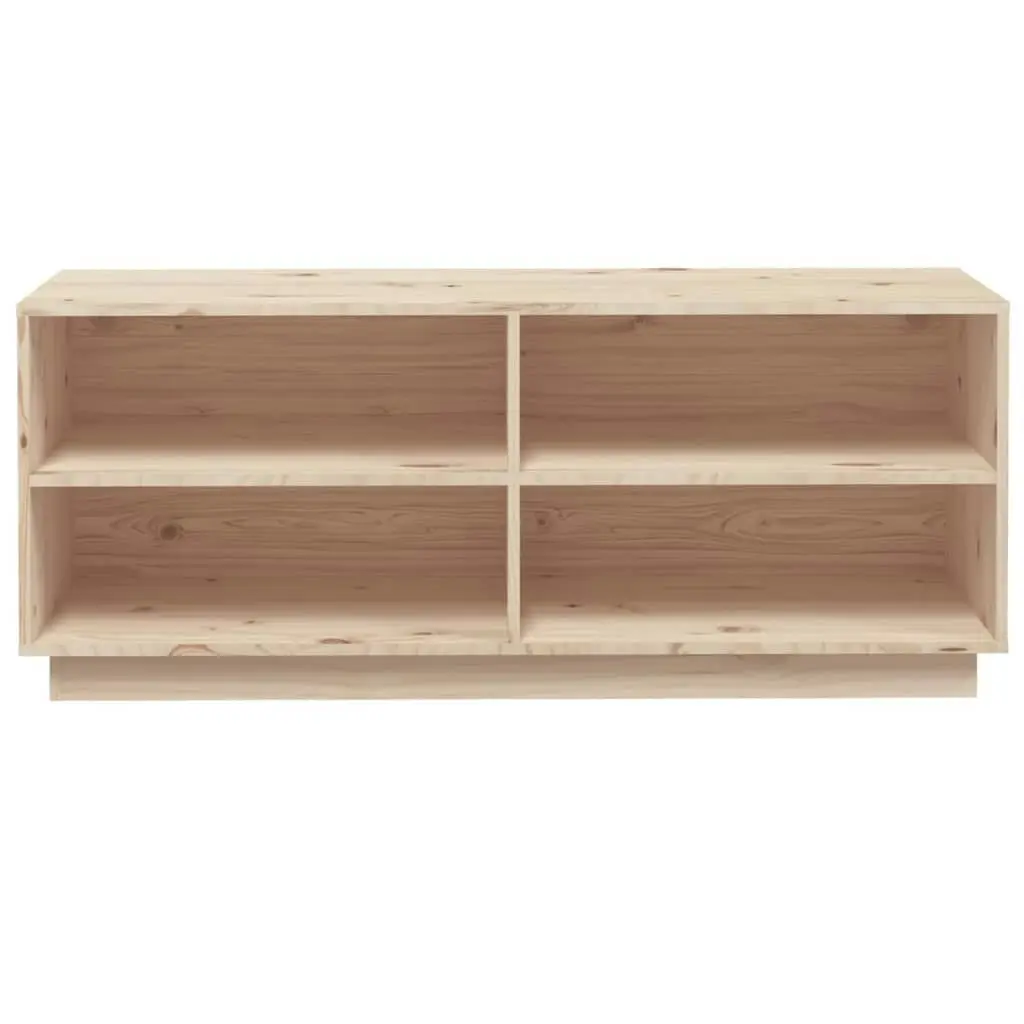 Shoe Cabinet 110x34x45 cm Solid Wood Pine 813540