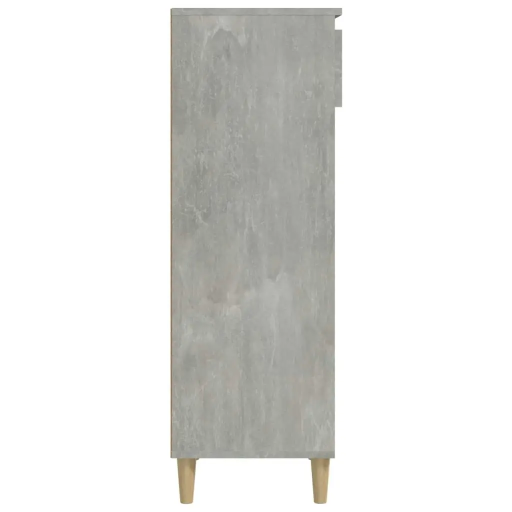 Shoe Cabinet Concrete Grey 40x36x105 cm Engineered Wood 819776