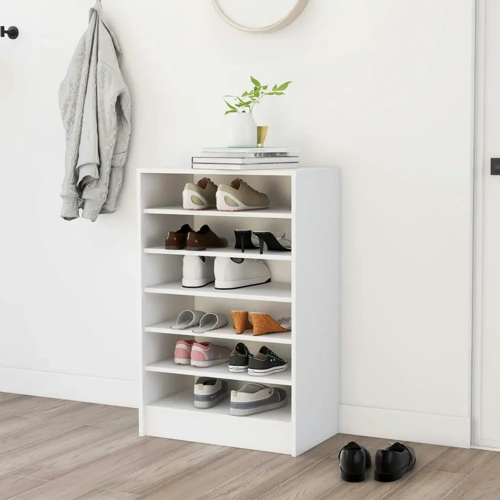 Shoe Cabinet White 60x35x92 cm Engineered Wood 808945