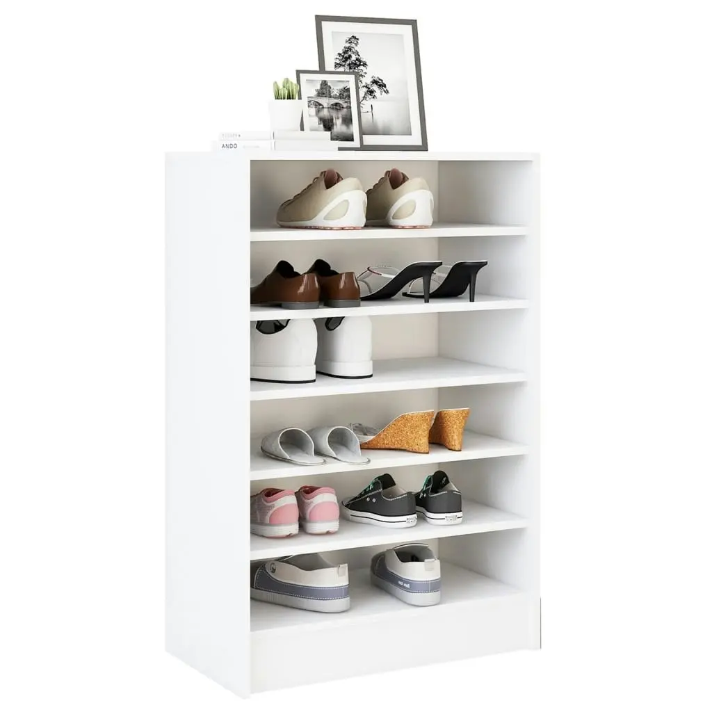 Shoe Cabinet White 60x35x92 cm Engineered Wood 808945