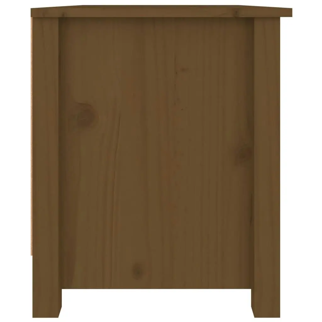 Shoe Cabinet Honey Brown 70x38x45.5 cm Solid Wood Pine 813782