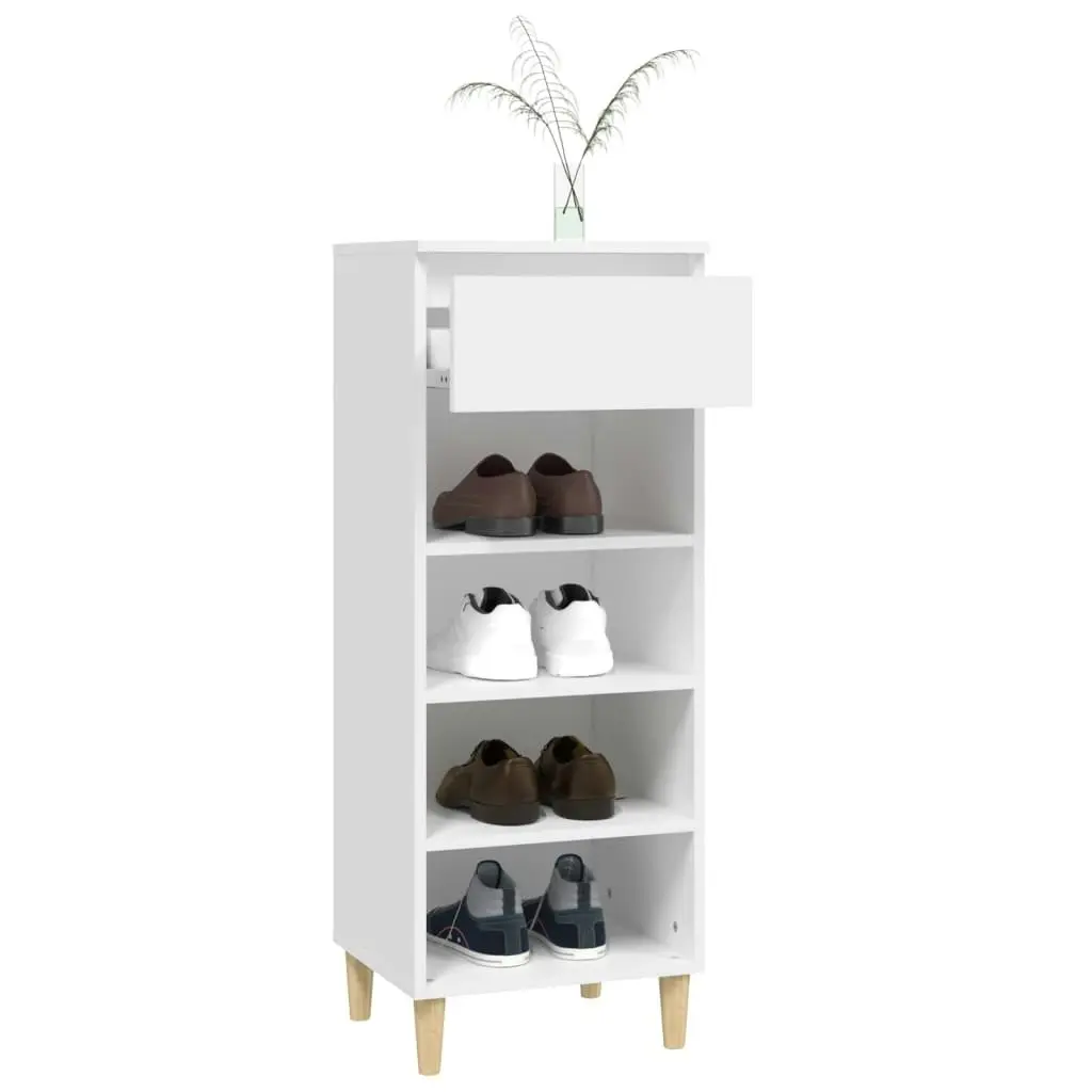 Shoe Cabinet White 40x36x105 cm Engineered Wood 819772