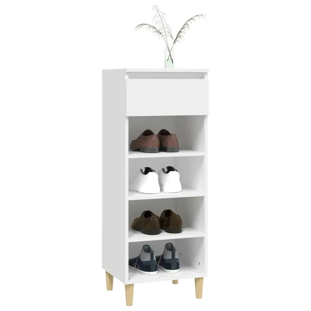 Shoe Cabinet White 40x36x105 cm Engineered Wood 819772