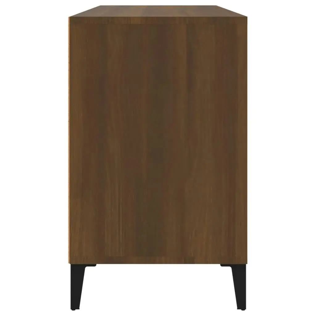 Shoe Cabinet Brown Oak 102x36x60 cm Engineered Wood 819755