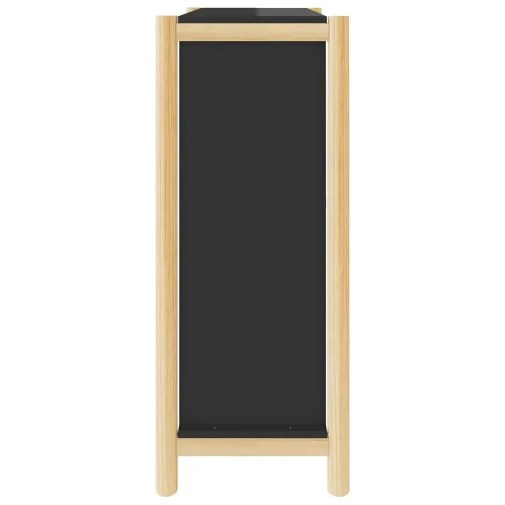 Shoe Cabinet Black 57.5x33x80 cm Engineered Wood 345685