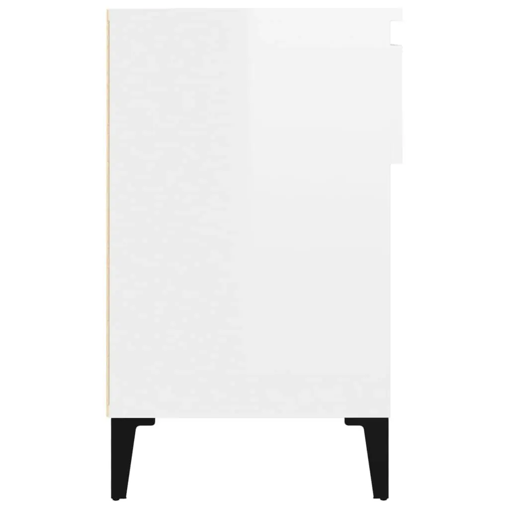 Shoe Cabinet High Gloss White 102x36x60 cm Engineered Wood 821214