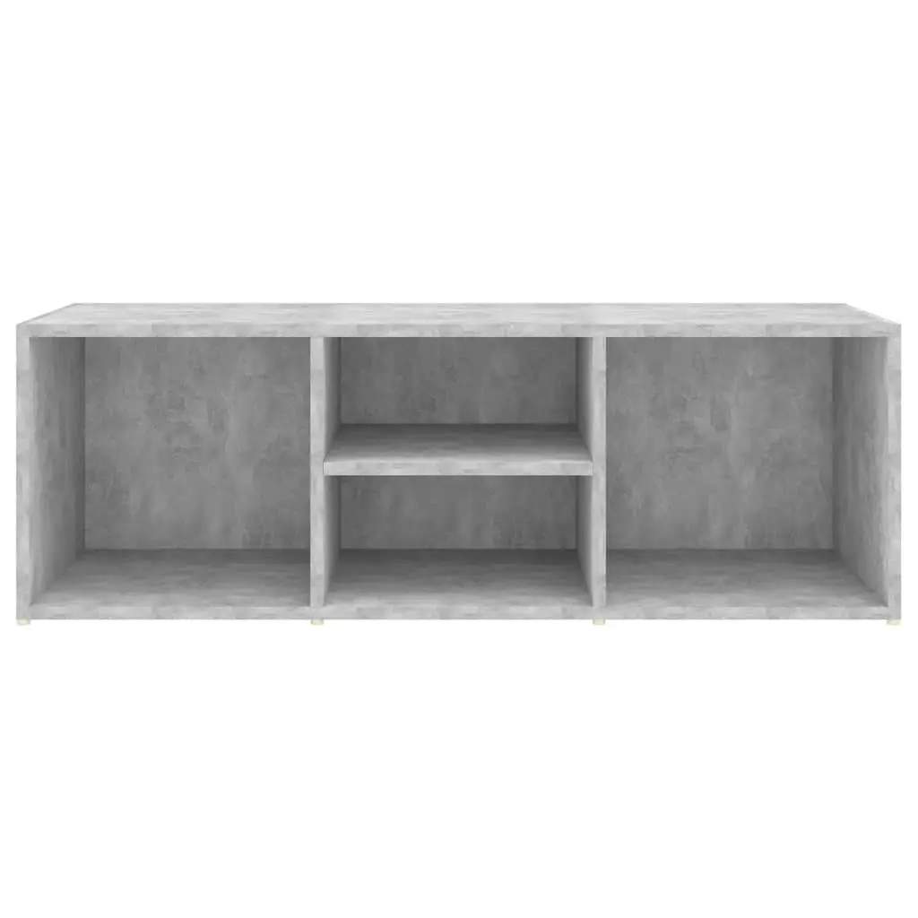 Shoe Storage Bench Concrete Grey 105x35x35 cm Engineered Wood 804467