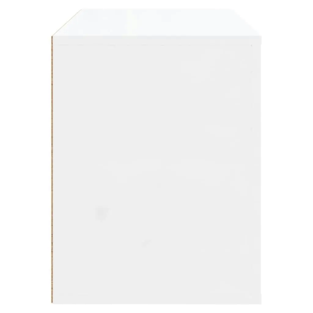 Shoe Cabinet High Gloss White 80x35x45 cm Engineered Wood 816754