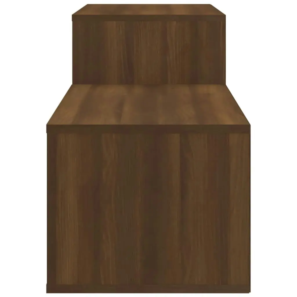 Shoe Cabinet Brown Oak 150x35x45 cm Engineered Wood 816919