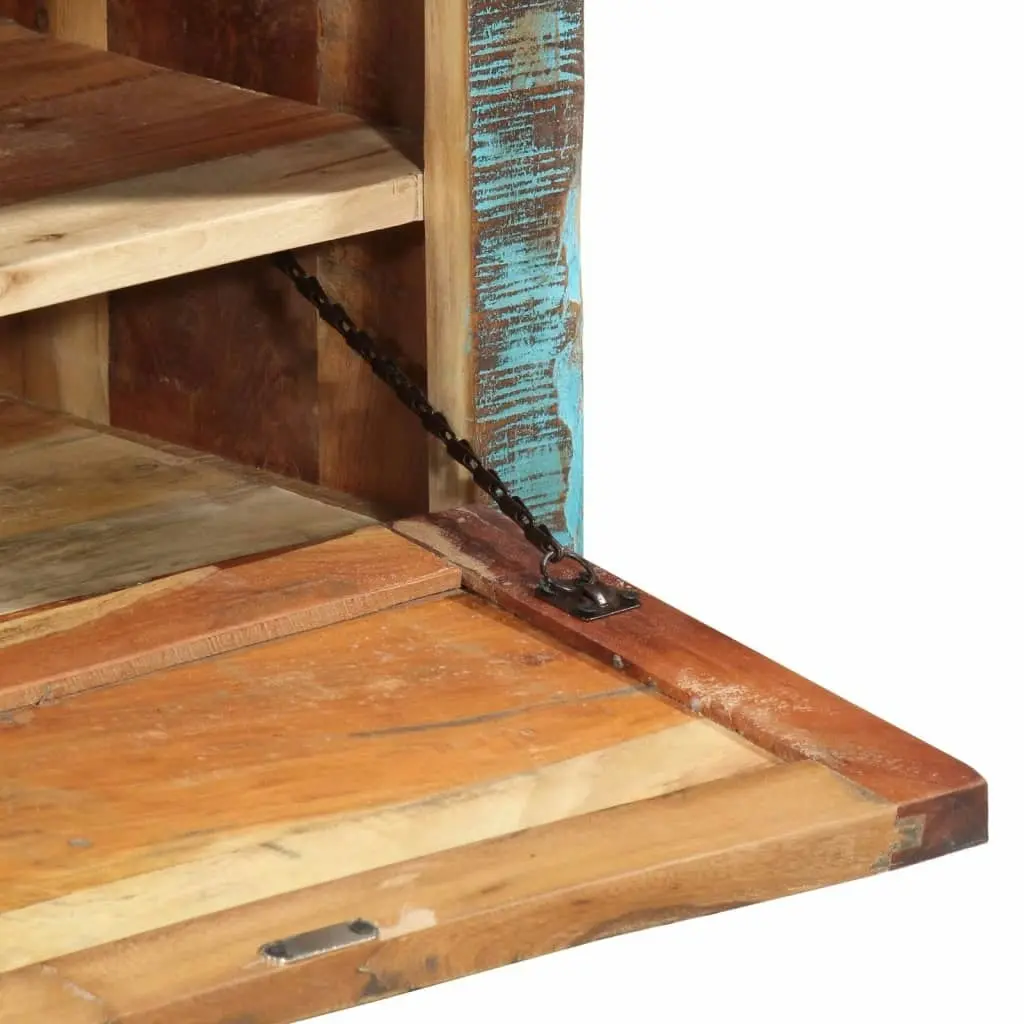 Shoe Storage Bench Solid Reclaimed Wood 244832