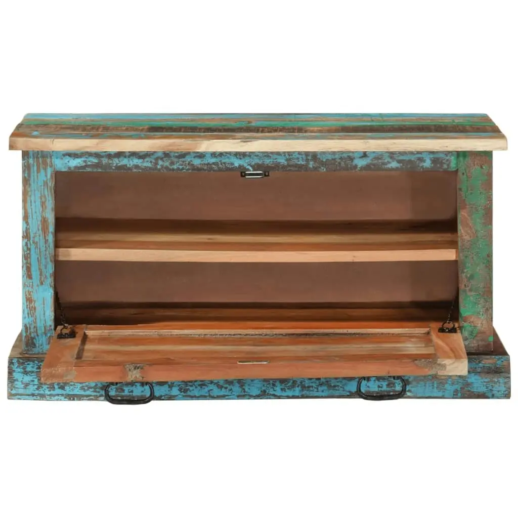 Shoe Storage Bench Solid Reclaimed Wood 244832