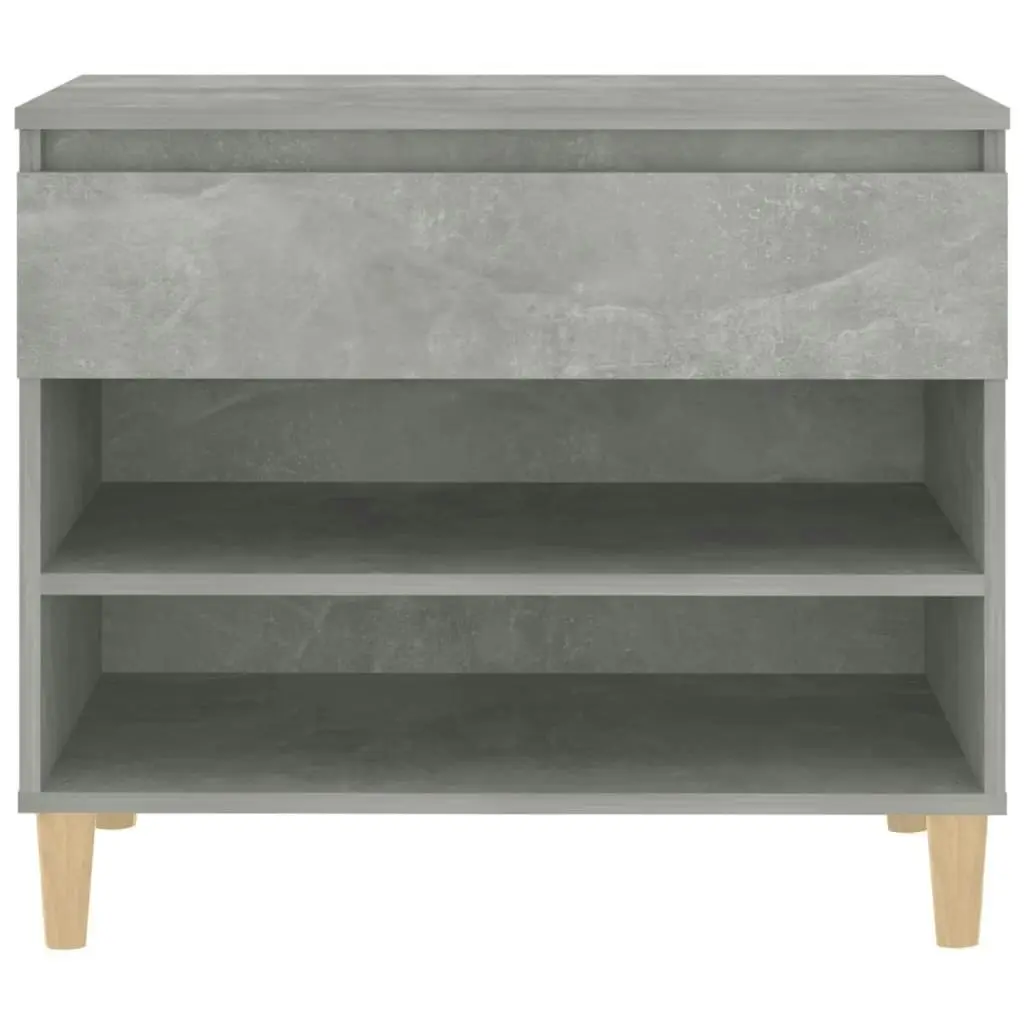 Shoe Cabinet Concrete Grey 70x36x60 cm Engineered Wood 819760