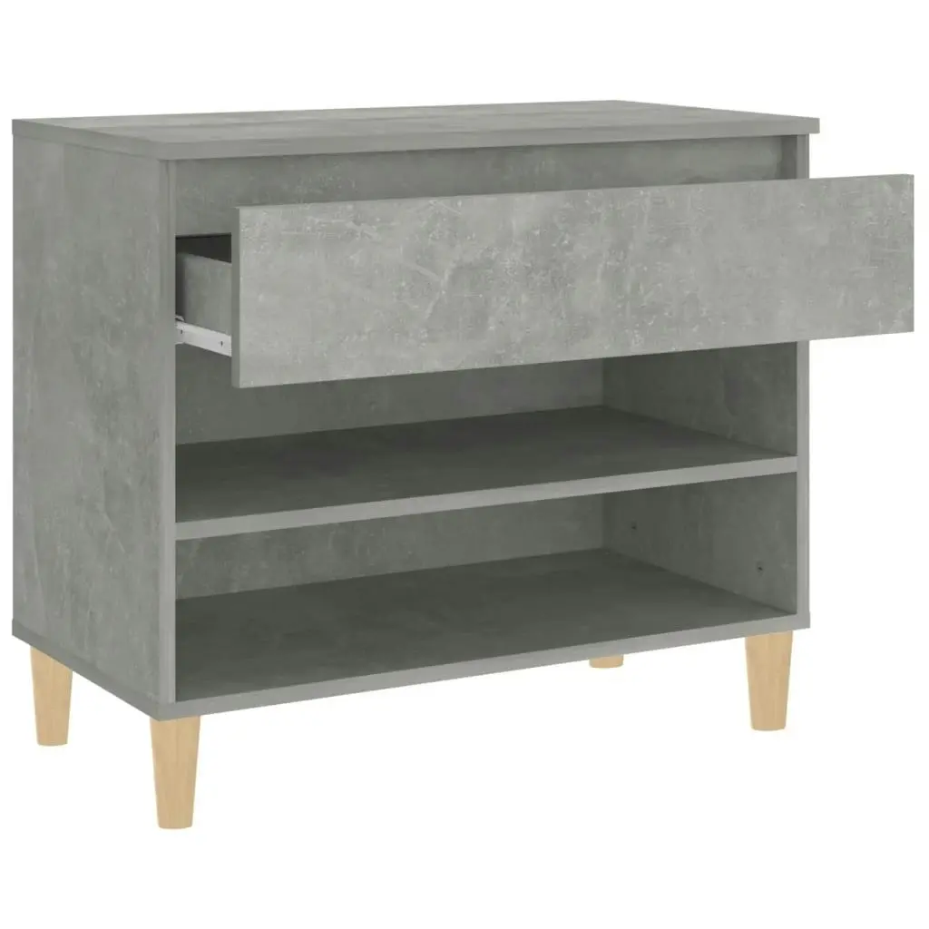 Shoe Cabinet Concrete Grey 70x36x60 cm Engineered Wood 819760