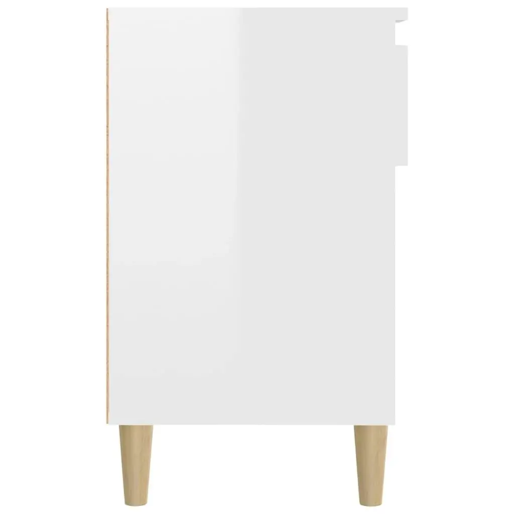 Shoe Cabinet High Gloss White 102x36x60 cm Engineered Wood 821206