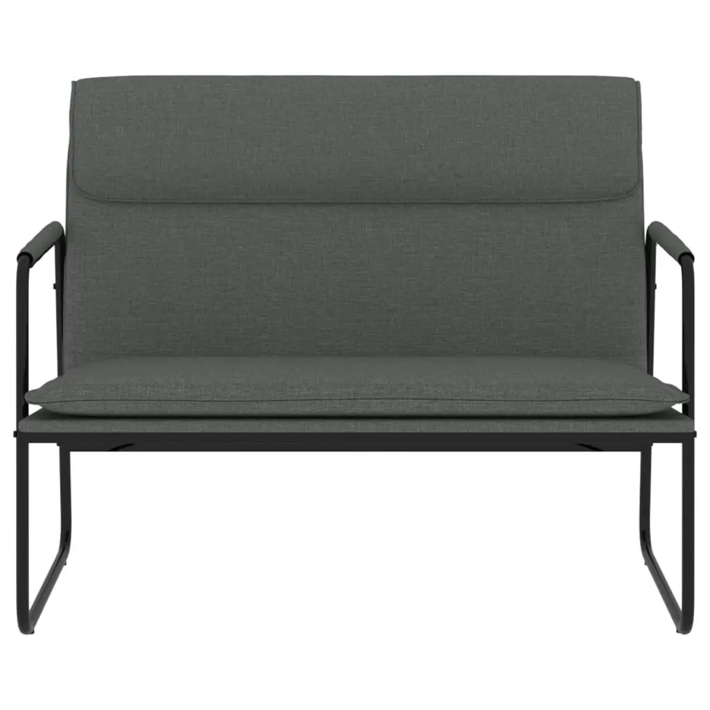 Bench Dark Grey 100x64x80 cm Fabric 351352