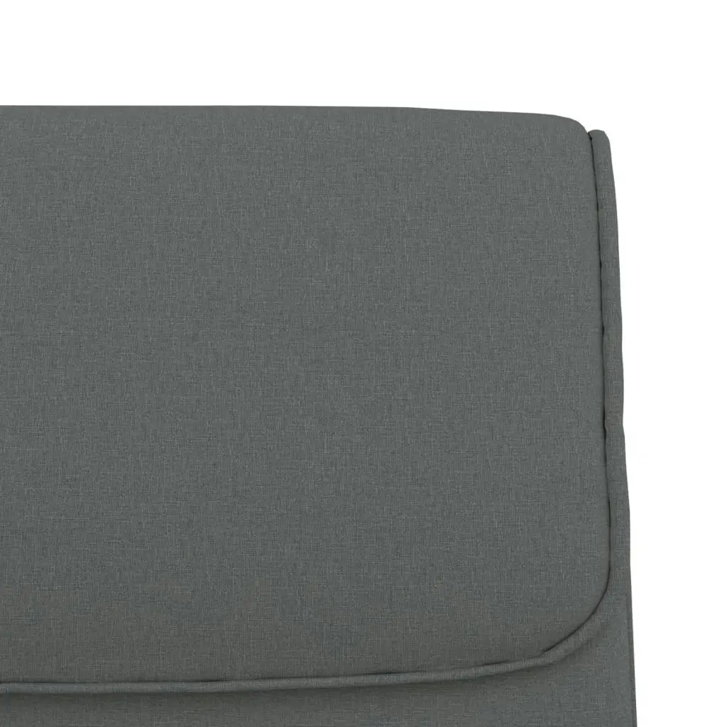 Bench Dark Grey 100x64x80 cm Fabric 351352