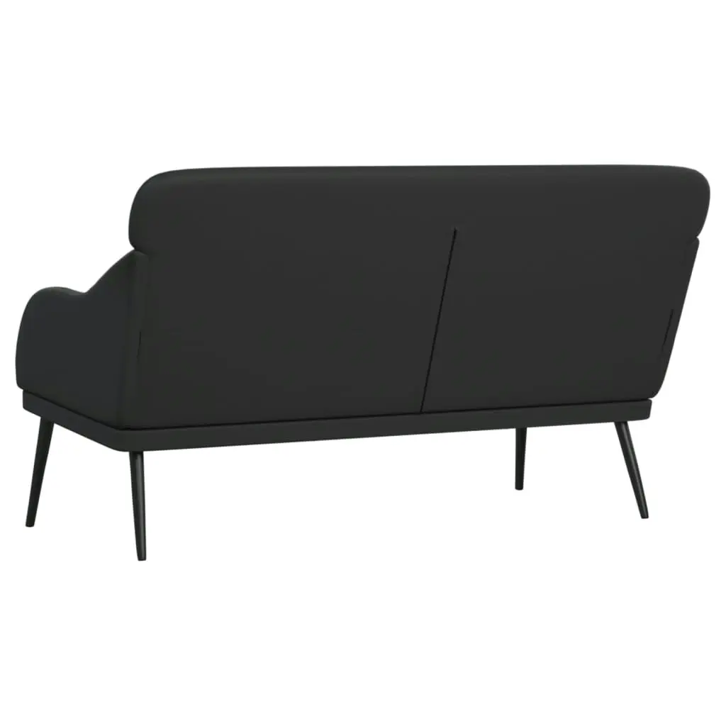 Bench Black 110x76x80 cm Faux Leather 351430