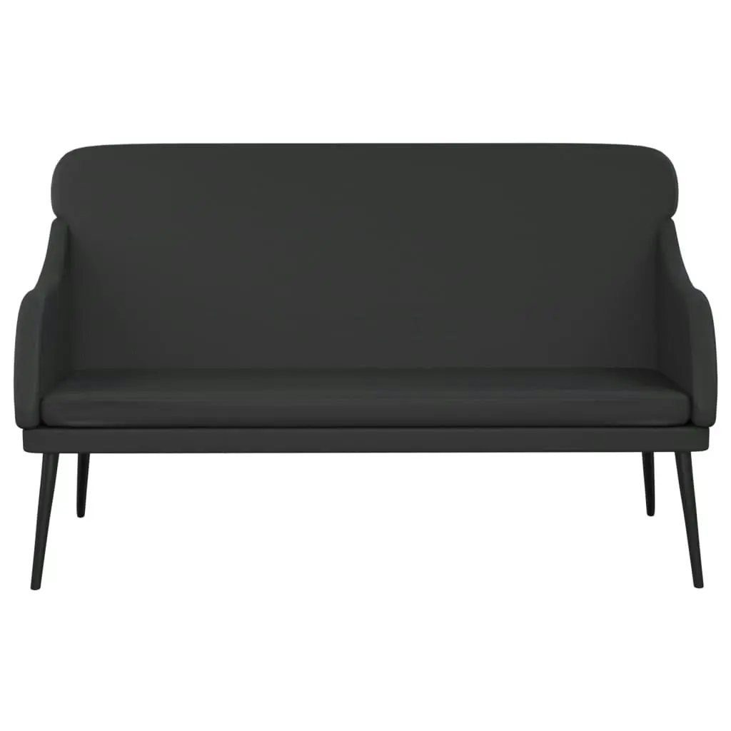 Bench Black 110x76x80 cm Faux Leather 351430