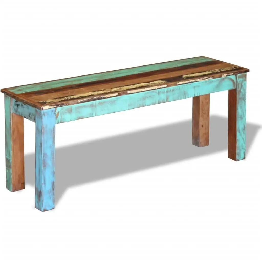 Bench Solid Reclaimed Wood 110x35x45 cm 243454