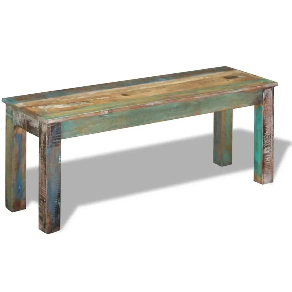 Bench Solid Reclaimed Wood 110x35x45 cm 243454