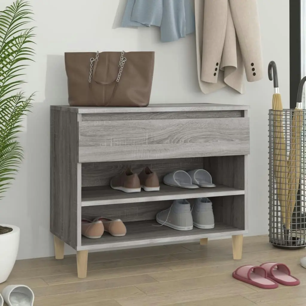 Shoe Cabinet Grey Sonoma 70x36x60 cm Engineered Wood 819762