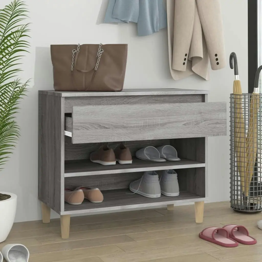 Shoe Cabinet Grey Sonoma 70x36x60 cm Engineered Wood 819762