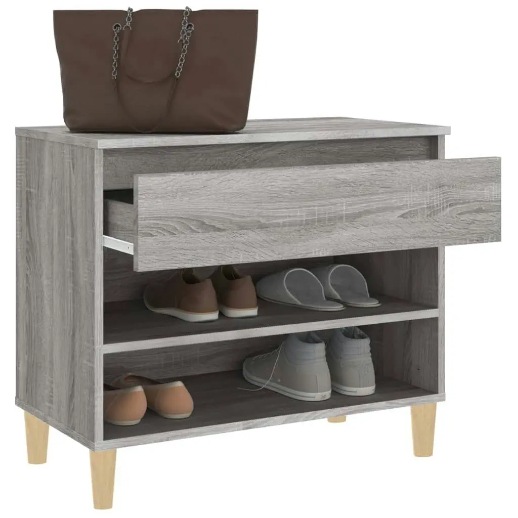 Shoe Cabinet Grey Sonoma 70x36x60 cm Engineered Wood 819762