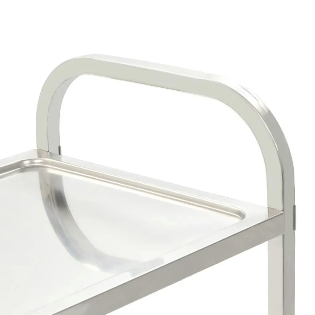 2-Tier Kitchen Trolley 95x45x83.5 cm Stainless Steel 50913