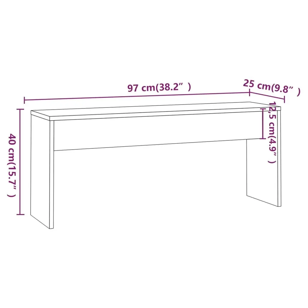 3 Piece Dining Set Sonoma Oak Engineered Wood 809479