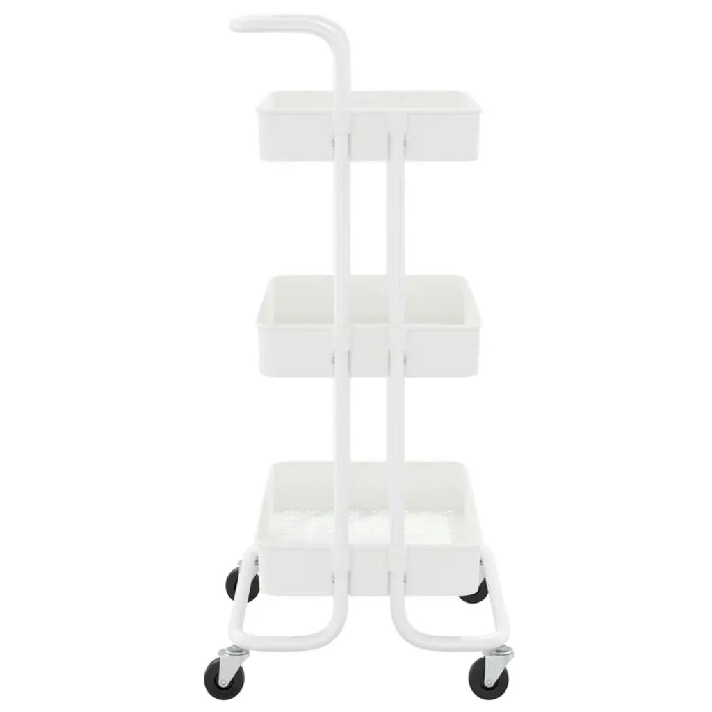 3-Tier Kitchen Trolley White 42x35x85 cm Iron and ABS 336336