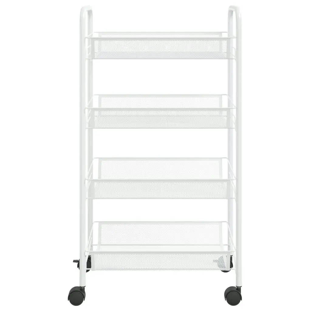 4-Tier Kitchen Trolley White 46x26x85 cm Iron 336326