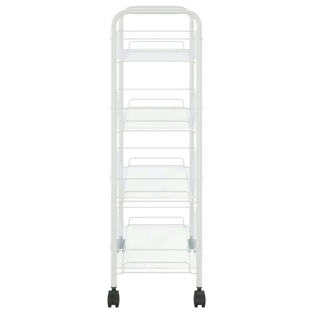 4-Tier Kitchen Trolley White 46x26x85 cm Iron 336326