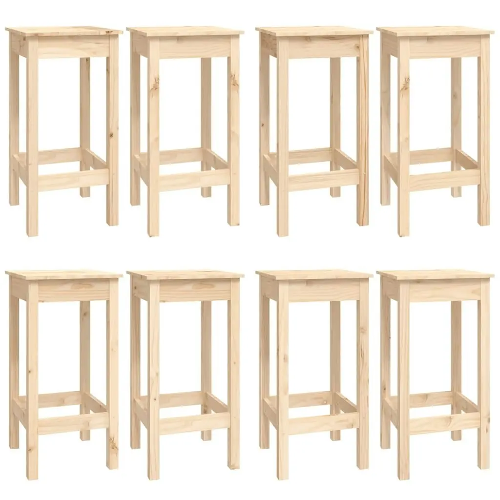 9 Piece Bar Set Solid Wood Pine 3124717