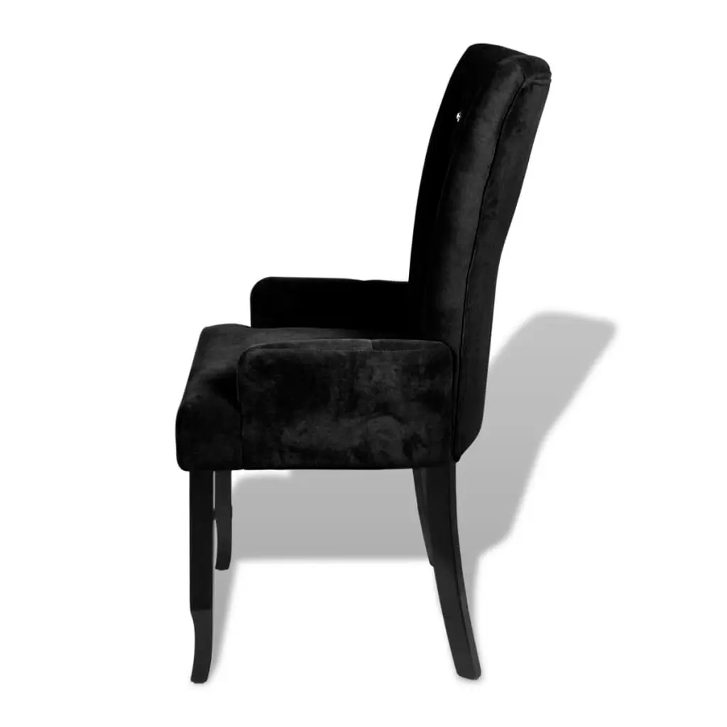 Armchair Black Velvet 240653