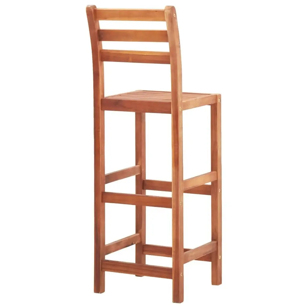 Bar Chairs 2 pcs Solid Acacia Wood 46314