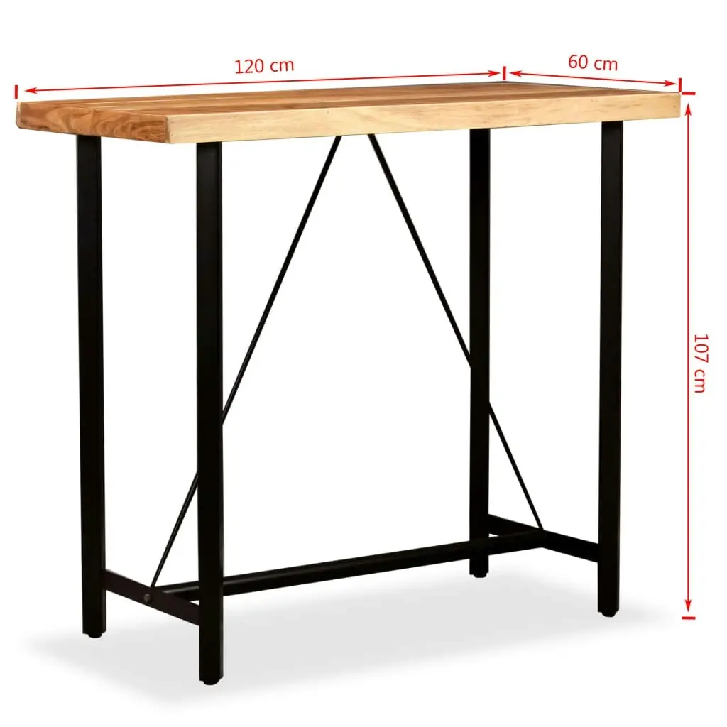 Bar Set 5 Pieces Solid Acacia and Wood Reclaimed 275131