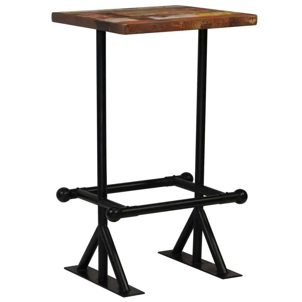 Bar Set 3 Piece Solid Reclaimed Wood Multicolour 245398