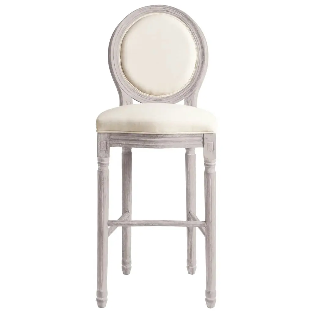 Bar Chairs 2 pcs White Linen 245351