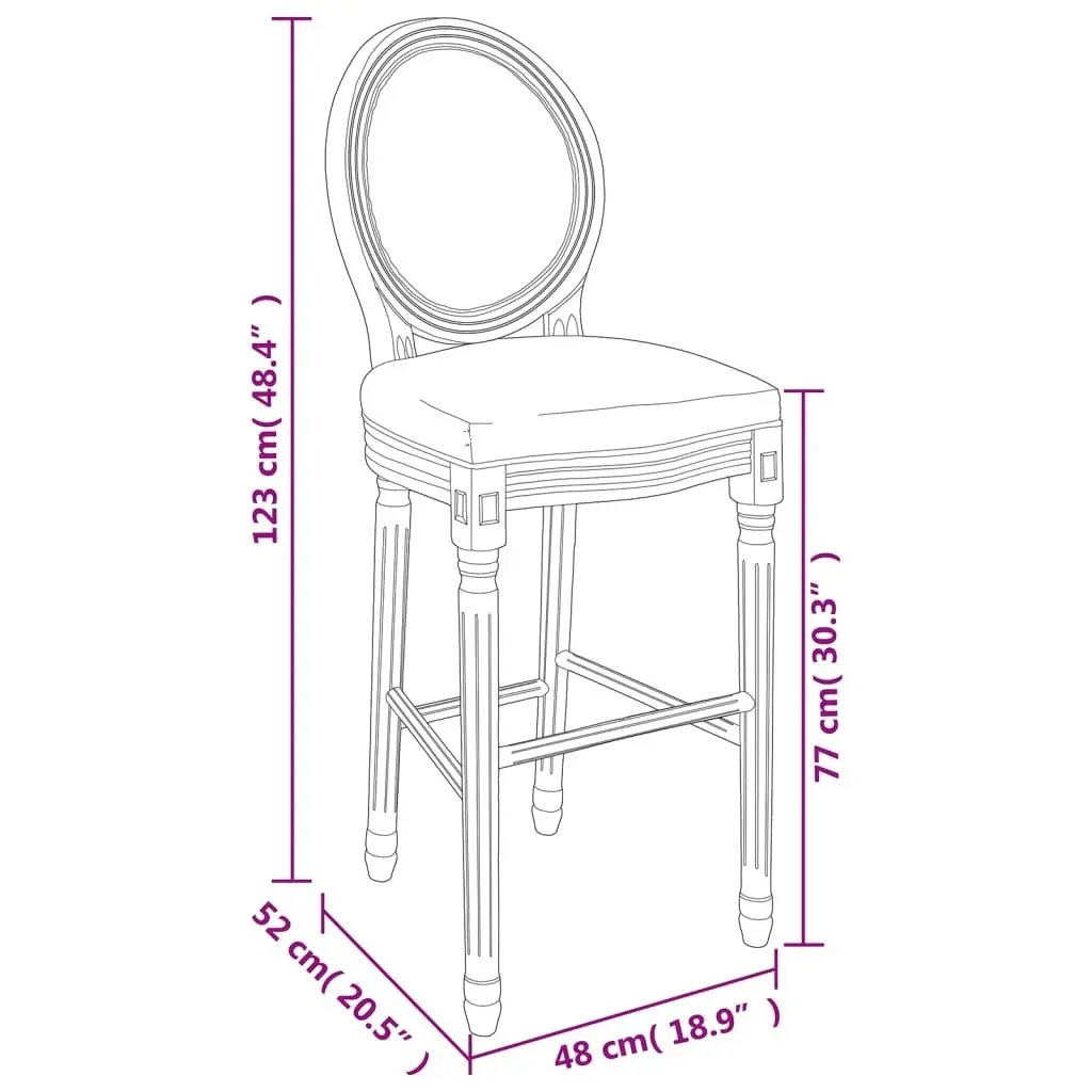 Bar Chairs 2 pcs White Linen 245351