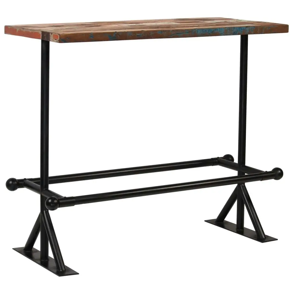 Bar Set 5 Piece Solid Reclaimed Wood Multicolour 245399