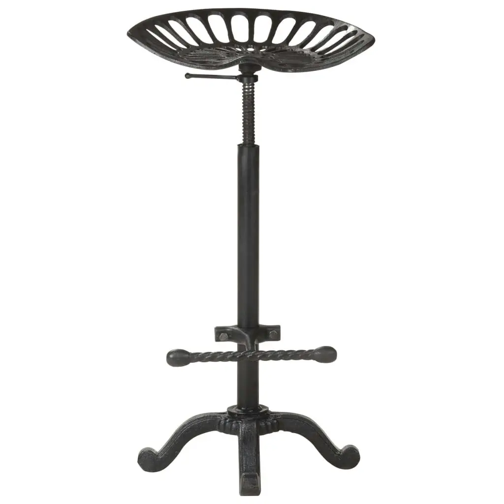 Bar Stool Black Cast Iron 321044