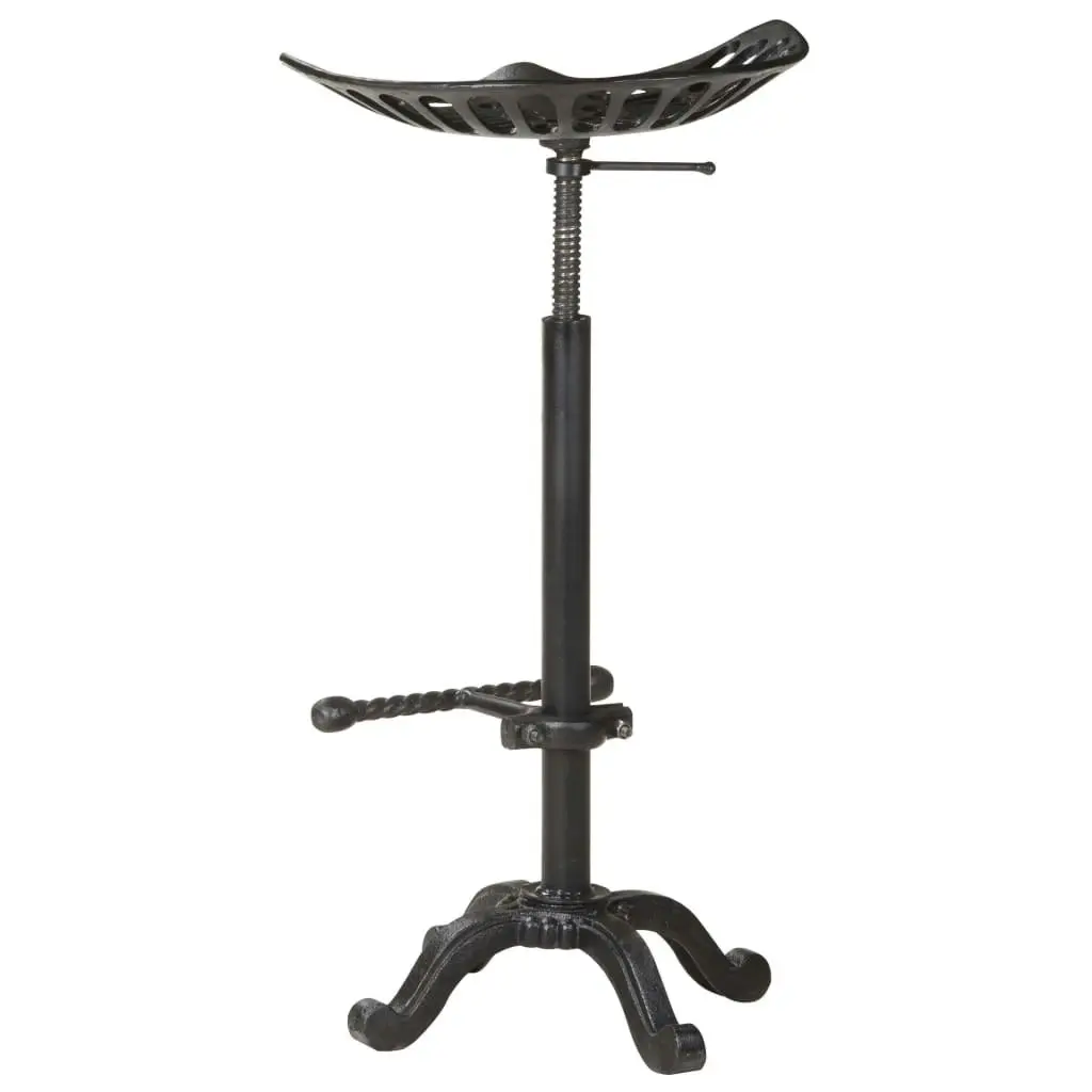 Bar Stool Black Cast Iron 321044