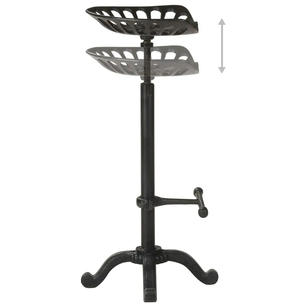 Bar Stool Black Cast Iron 321044