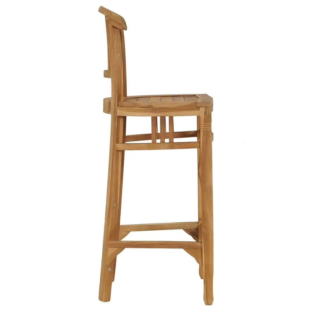 Bar Stool Solid Teak Wood 49428