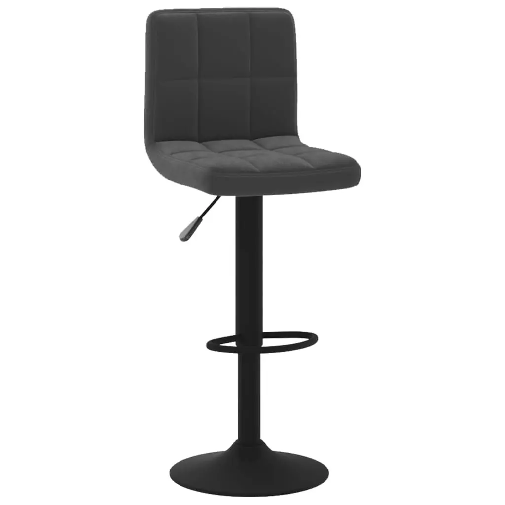 Bar Stools 2 pcs Black Velvet 334302