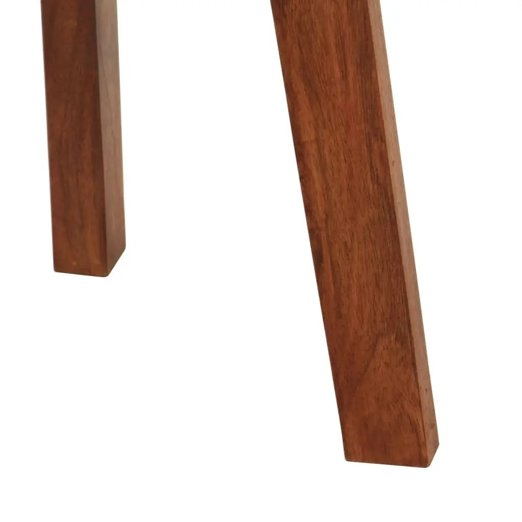 Bar Stools 2 pcs Real Leather and Solid Wood Acacia 348165