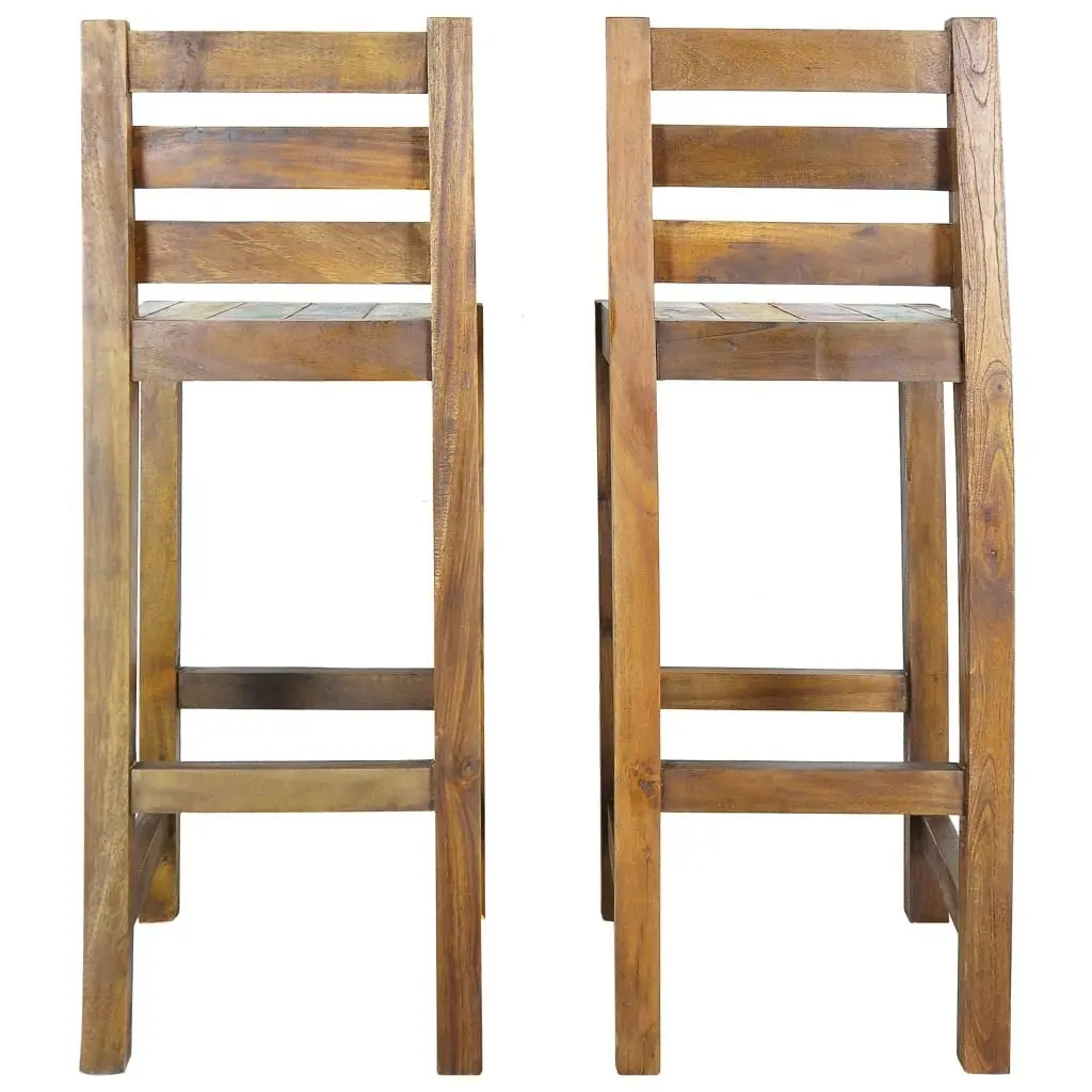 Bar Stools 2 pcs Solid Reclaimed Wood 245800