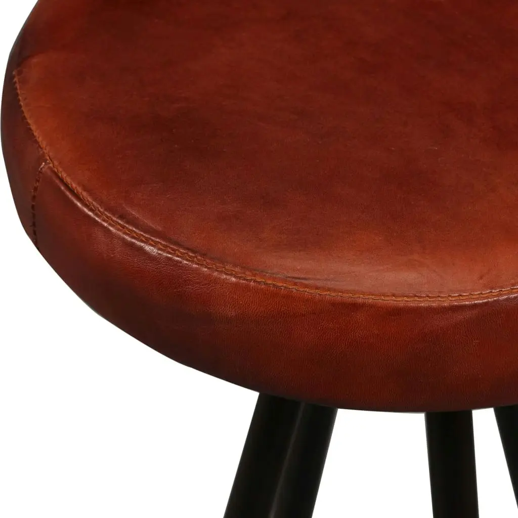 Bar Stools 4 pcs Real Leather 245444